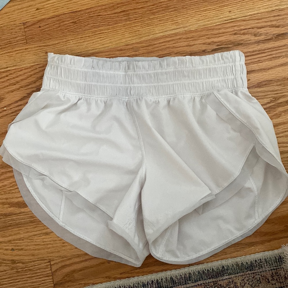 White Lululemon shorts!